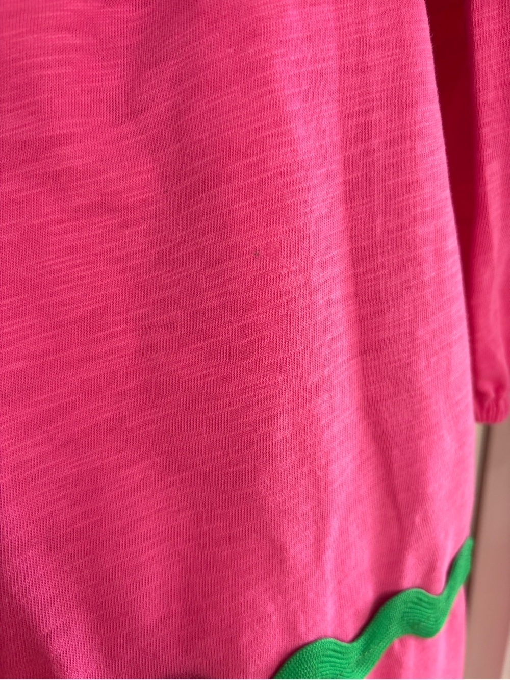 Boden Pink Rickrack Trim Jersey Dress 12R - Picture 12 of 12